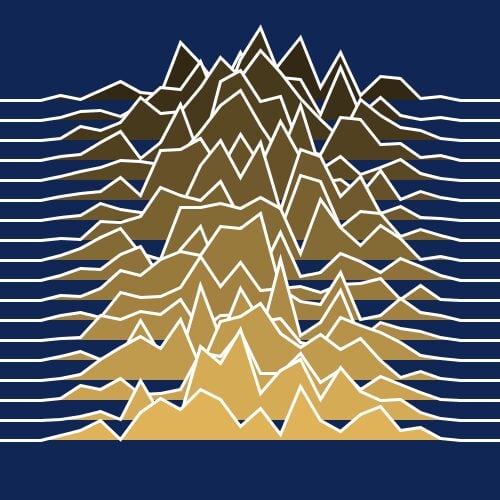 Joy Division — Clojure Generative Artistry implementation — reference image from GitHub
