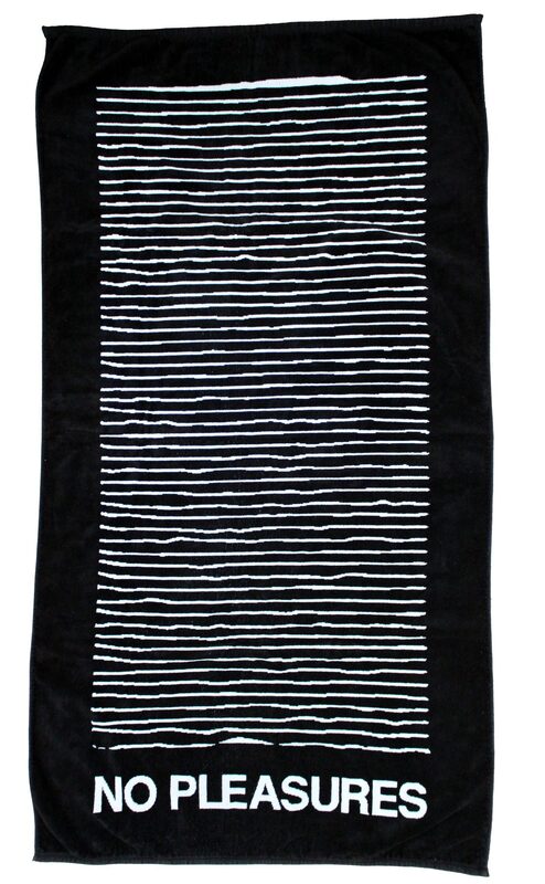 No Pleasures towel — reference image from Boo-Hooray