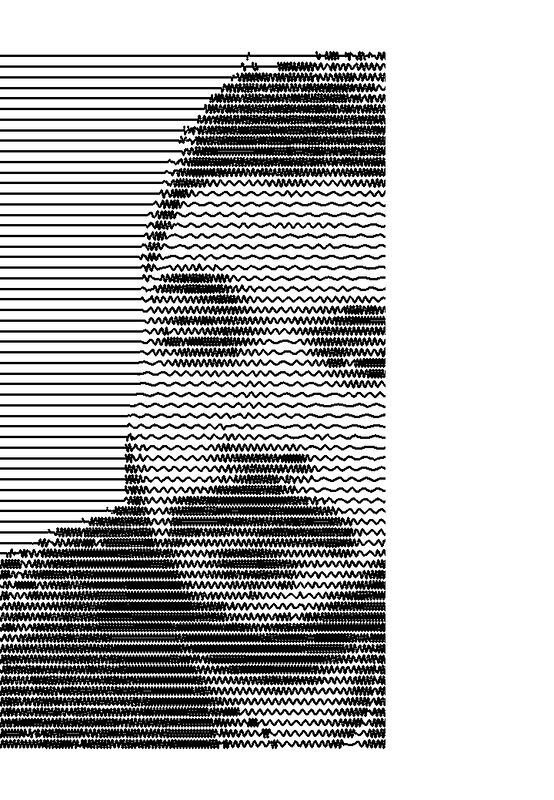 Unknown Pleasure photo and GIF effect — reference image from GitHub