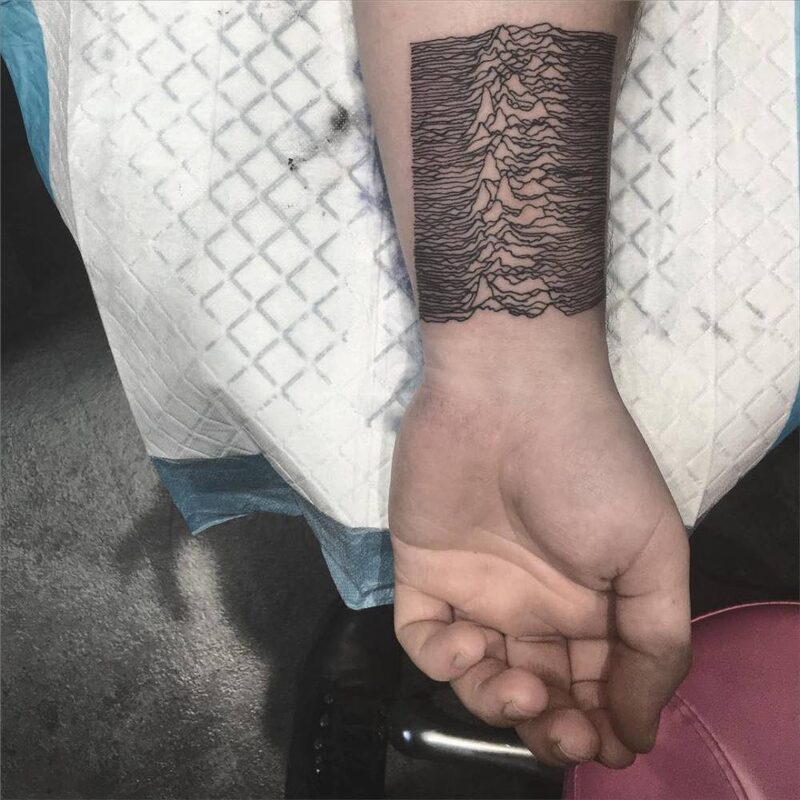 Unknown Pleasures tattoo — Lauren Winzer (227100) — reference image from Tattoofilter