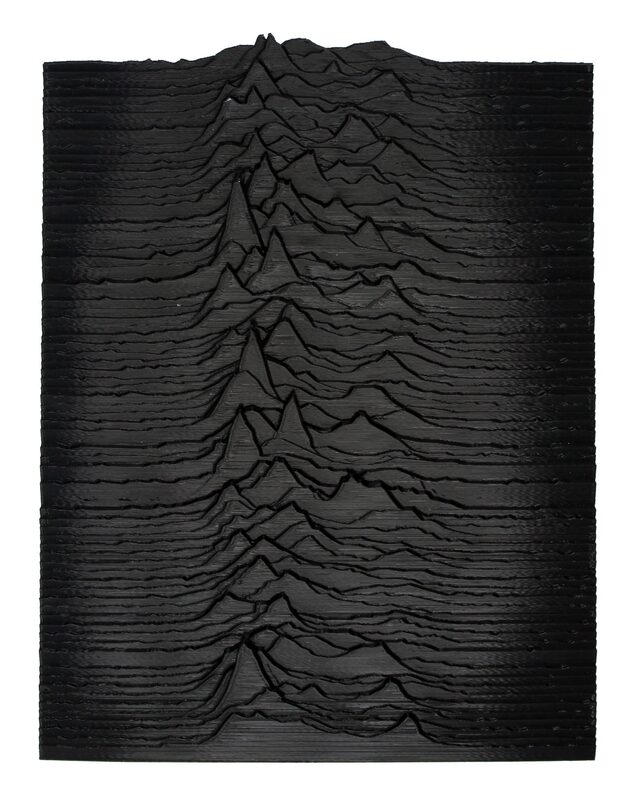 Unknown Pleasures wall sculpture — reference image from Boo-Hooray